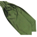 Forest Green Polka Dot Ascot/Cravat Tie