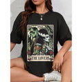 Frankenstein & Bride The Lovers Tarot Card T-Shirt – Halloween Graphic Tee
