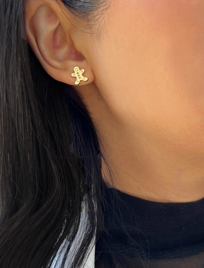 GINGERBREAD HOLIDAY Earrings | 18K Gold Over Sterling Silver