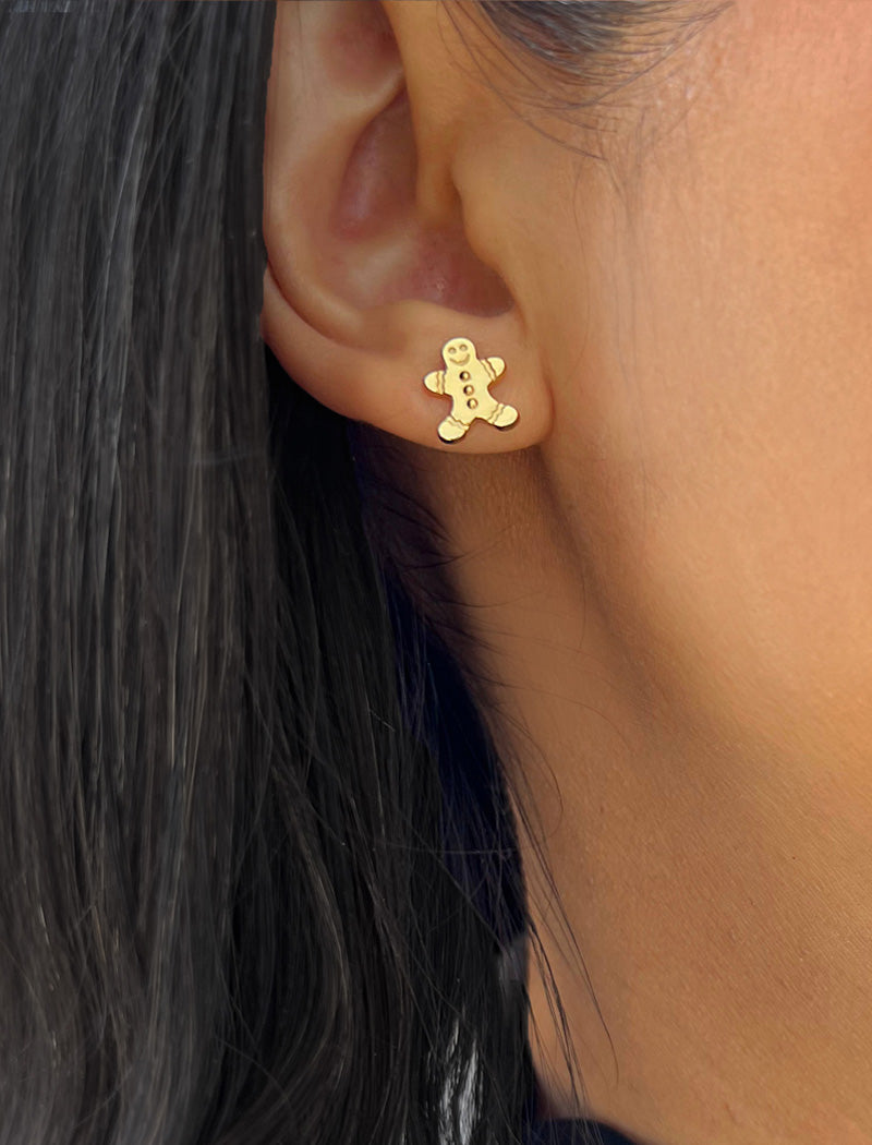 GINGERBREAD HOLIDAY Earrings | 18K Gold Over Sterling Silver