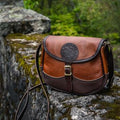 Bison Leather Medium Shell Purse