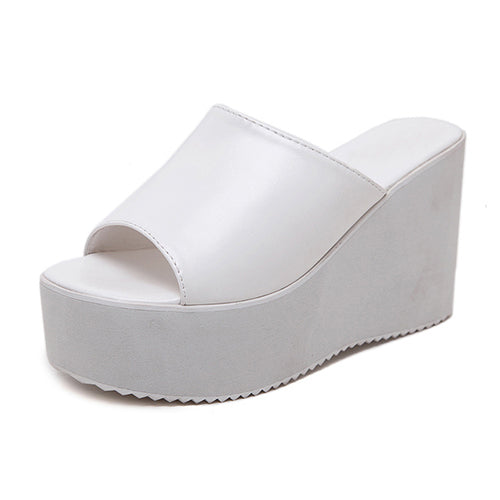 Gdgydh Summer Slip On Women Wedges Sandals Platform High Heels Fashion
