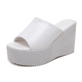 Gdgydh Summer Slip On Women Wedges Sandals Platform High Heels Fashion