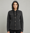 Women's Cove Beach Hoodie Jacket (Charcoal)