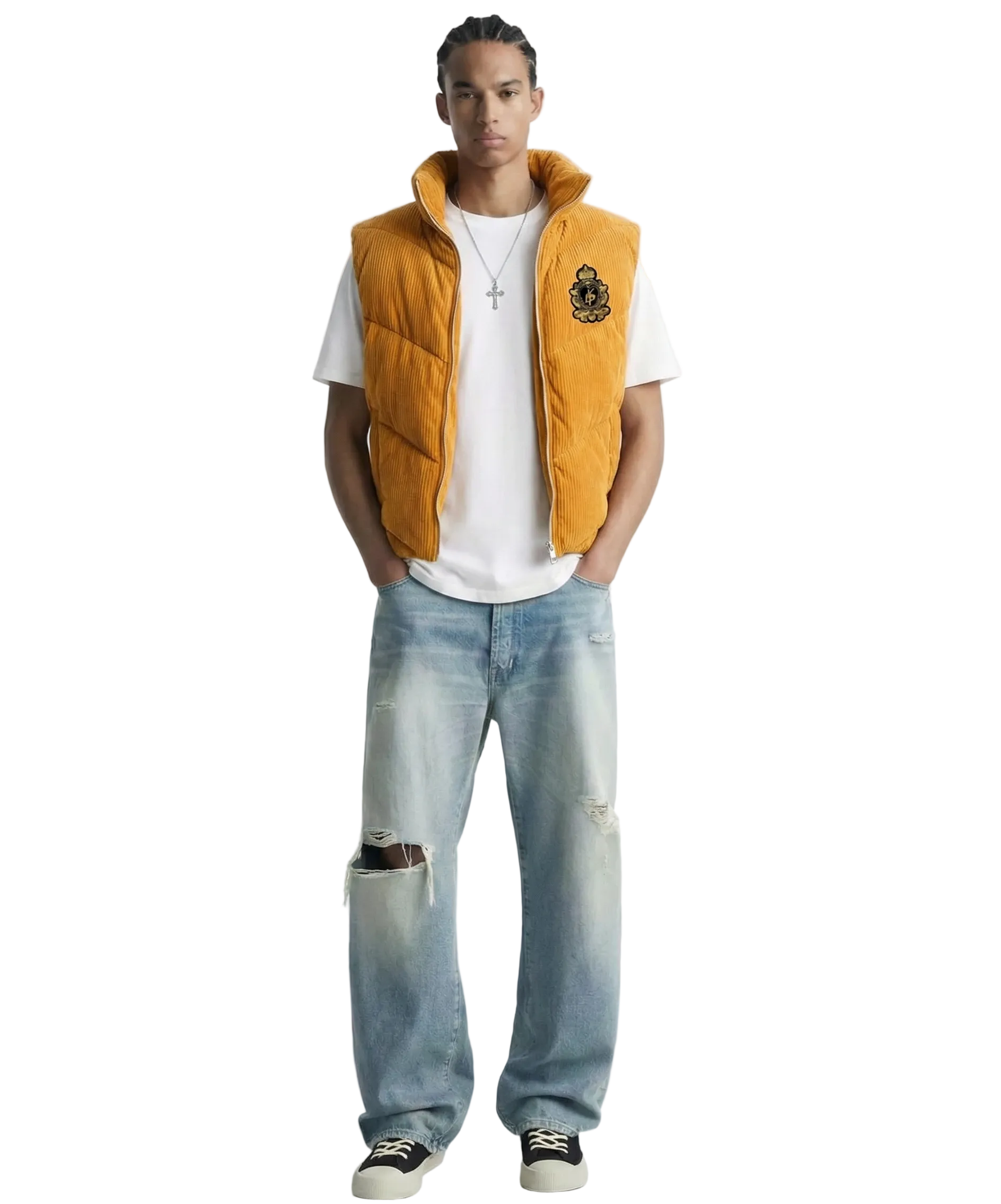 BUFFER Corduroy Puff Vest