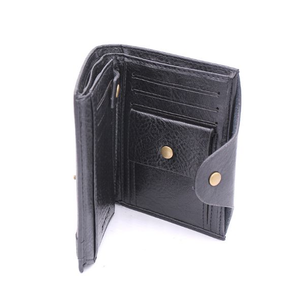 Genuine Leather Brand Men Wallets Design Short Small Wallets