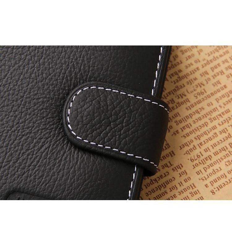 Genuine Leather Snap Collection Wallet - 2 Colors