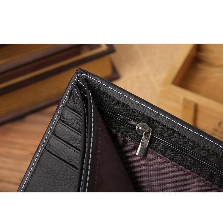 Genuine Leather Snap Collection Wallet - 2 Colors