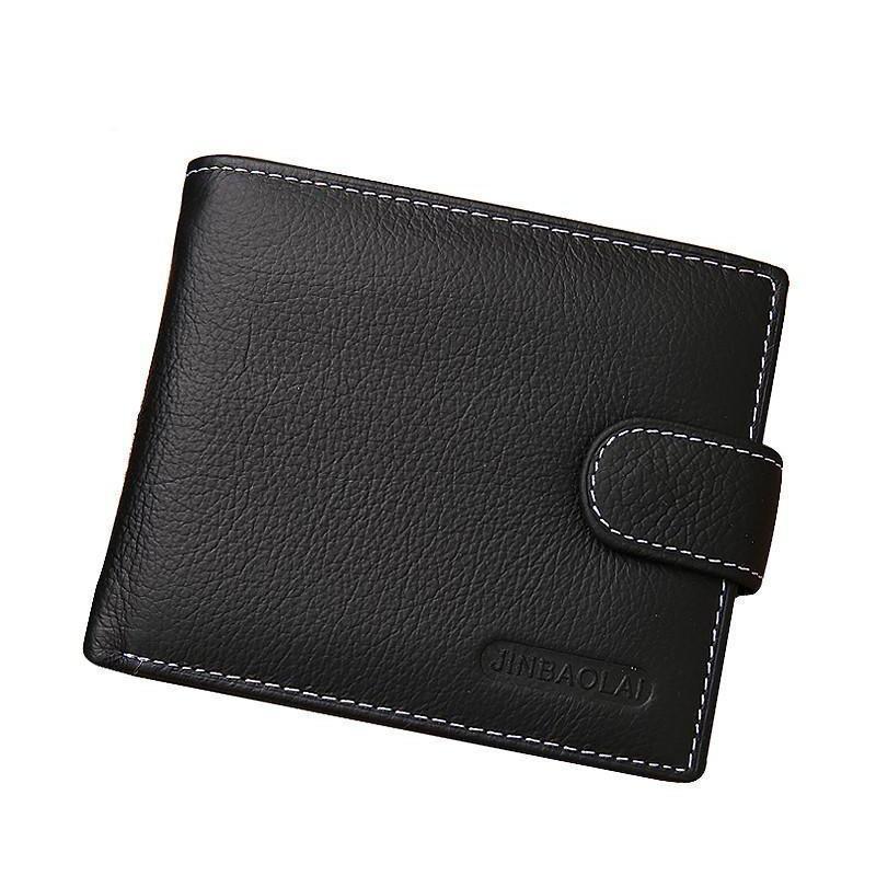 Genuine Leather Snap Collection Wallet - 2 Colors