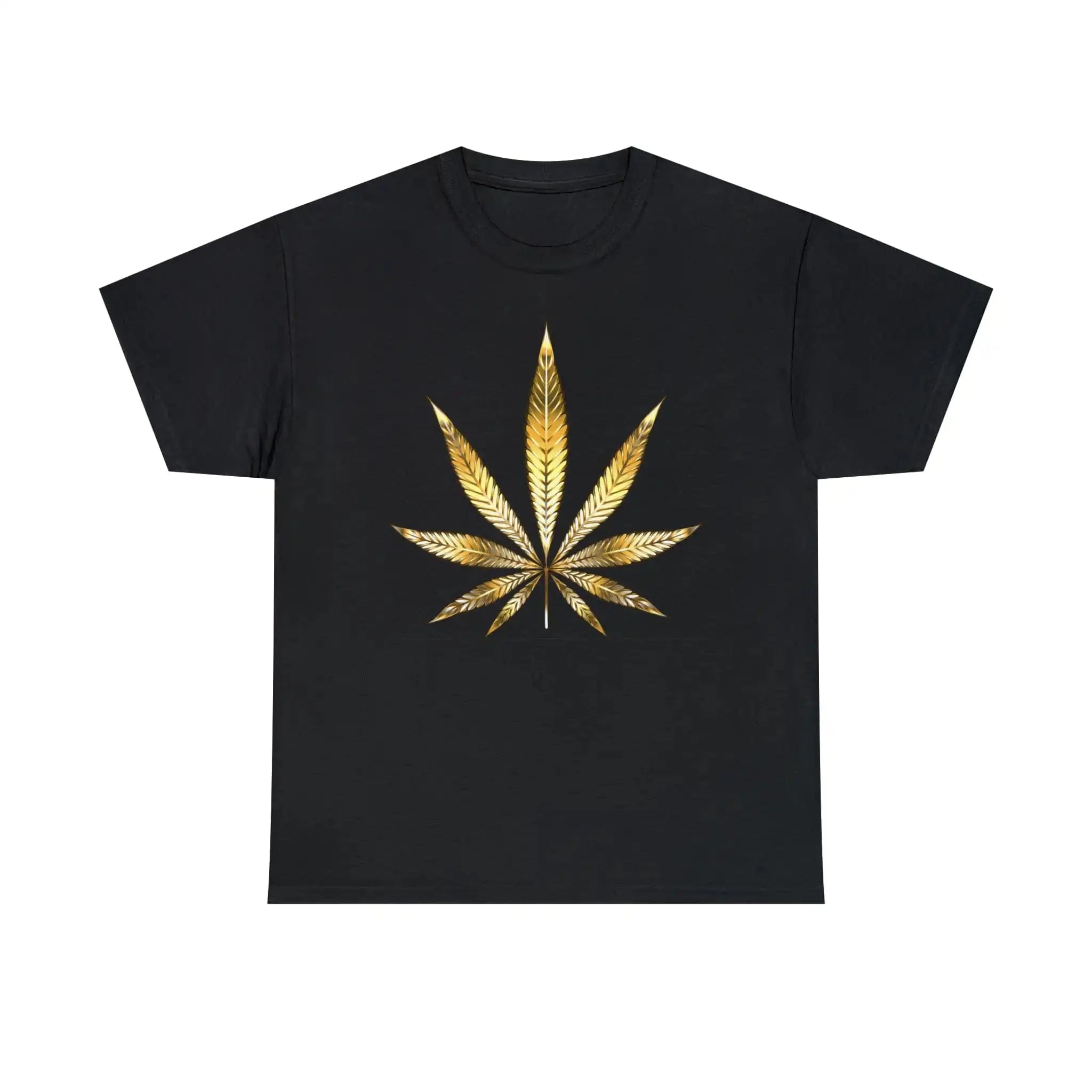Gold Marijuana Leaf Tee