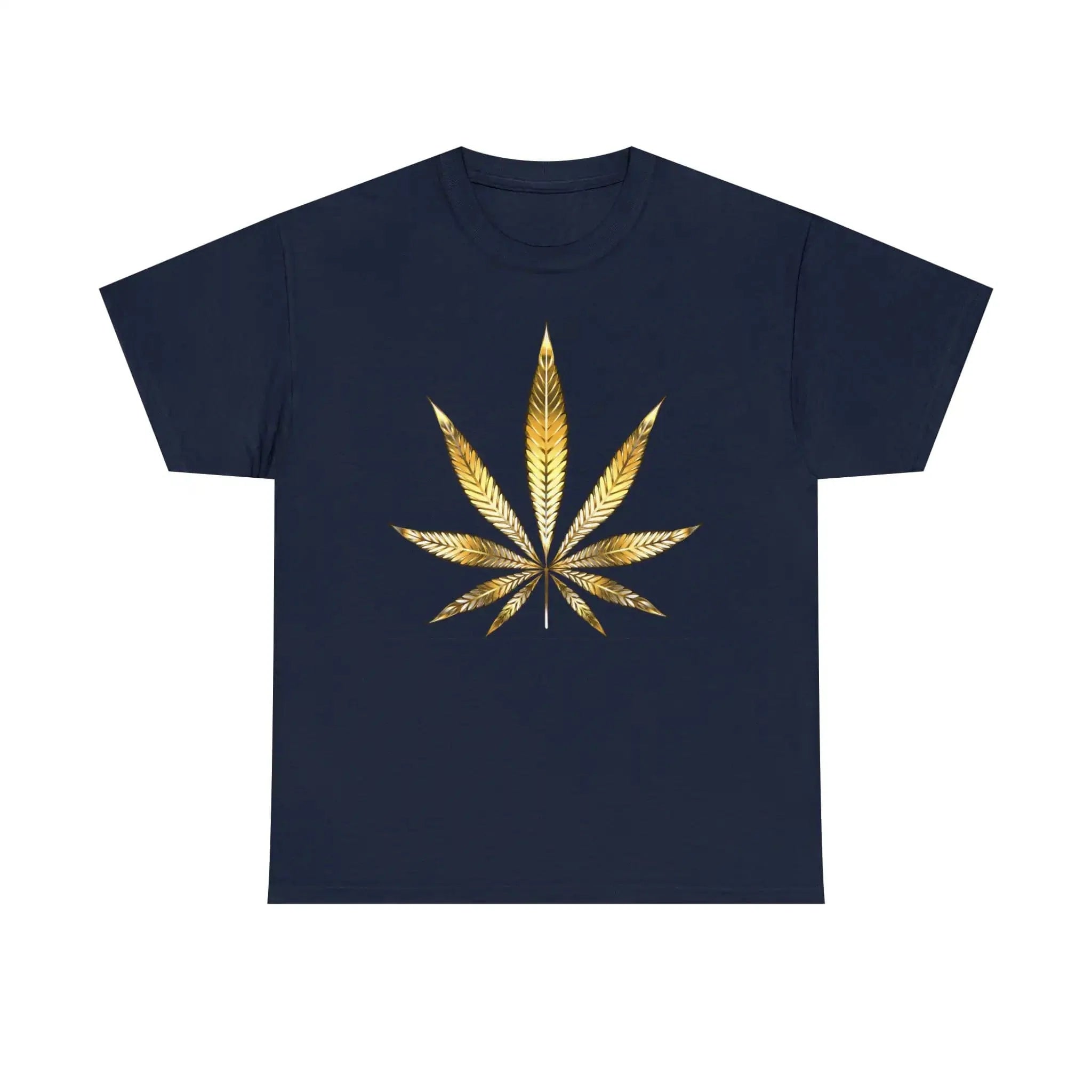 Gold Marijuana Leaf Tee