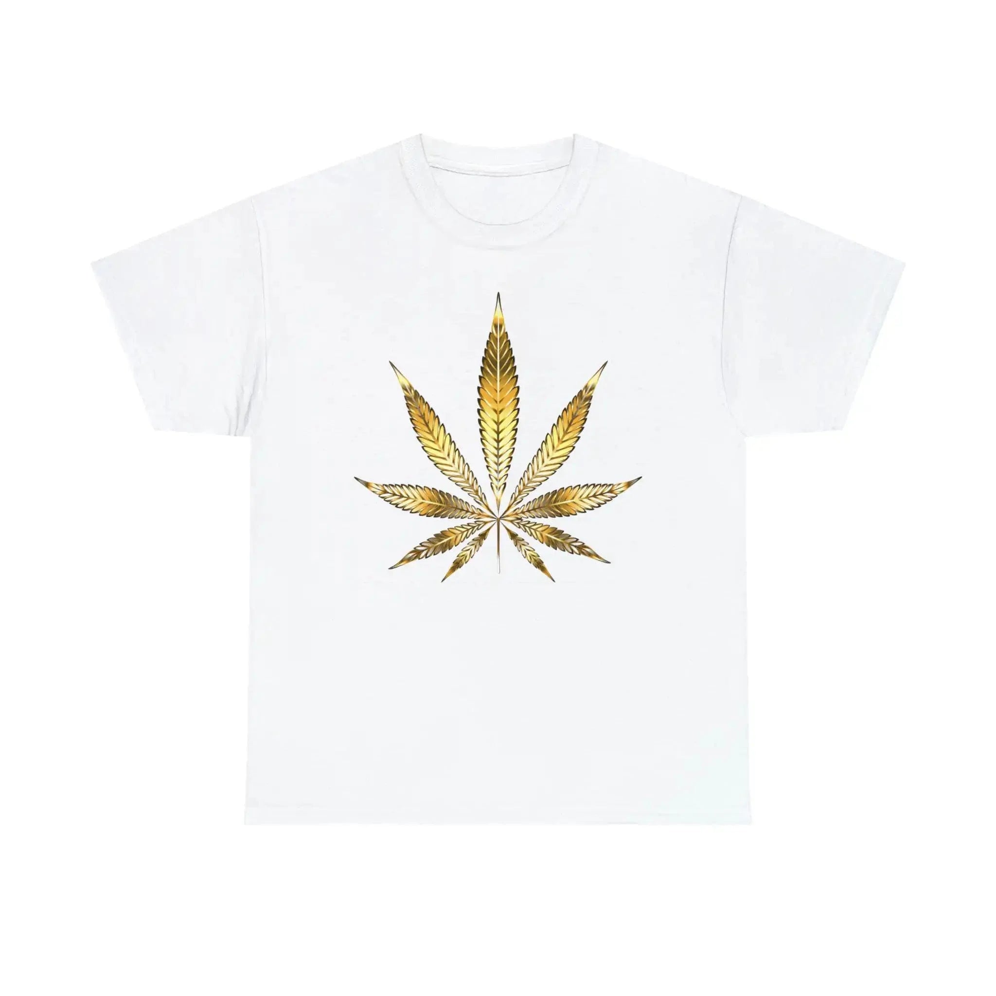 Gold Marijuana Leaf Tee