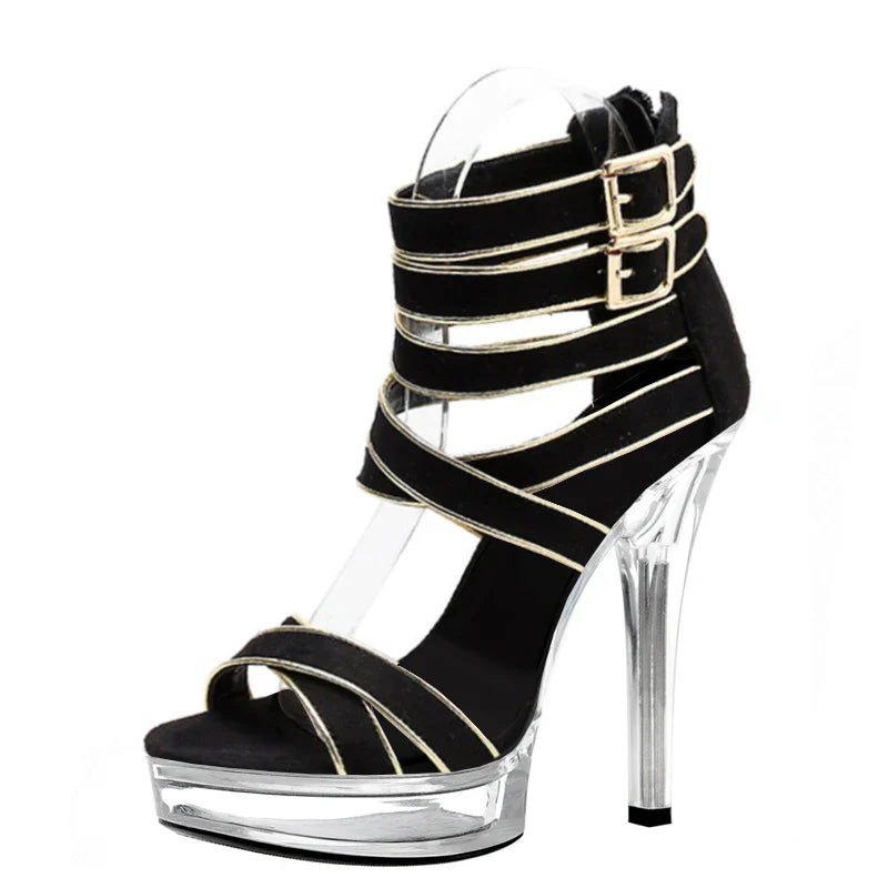 13cm Elegant Women Gothic Crossbody Shoes