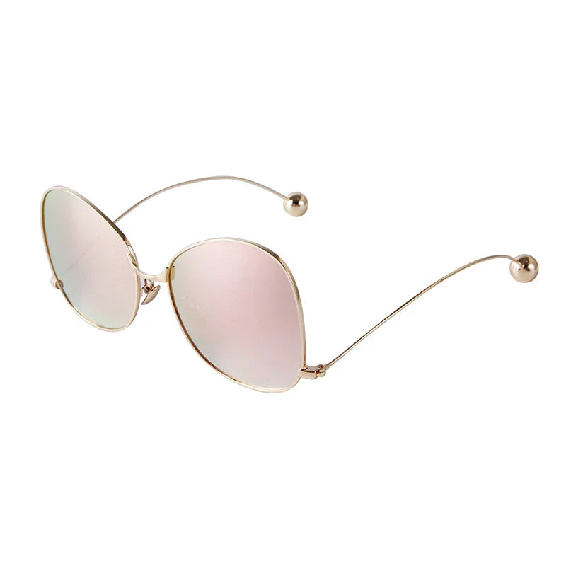 Radiant Gold Oversized Sunglasses