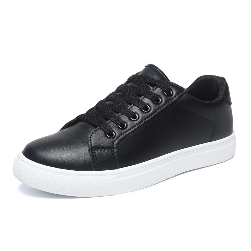 Men's Summer Korean Style Fashion Board Shoes Trendy All-match Casual Large Size Soft PU Mesh Solid Color PVC