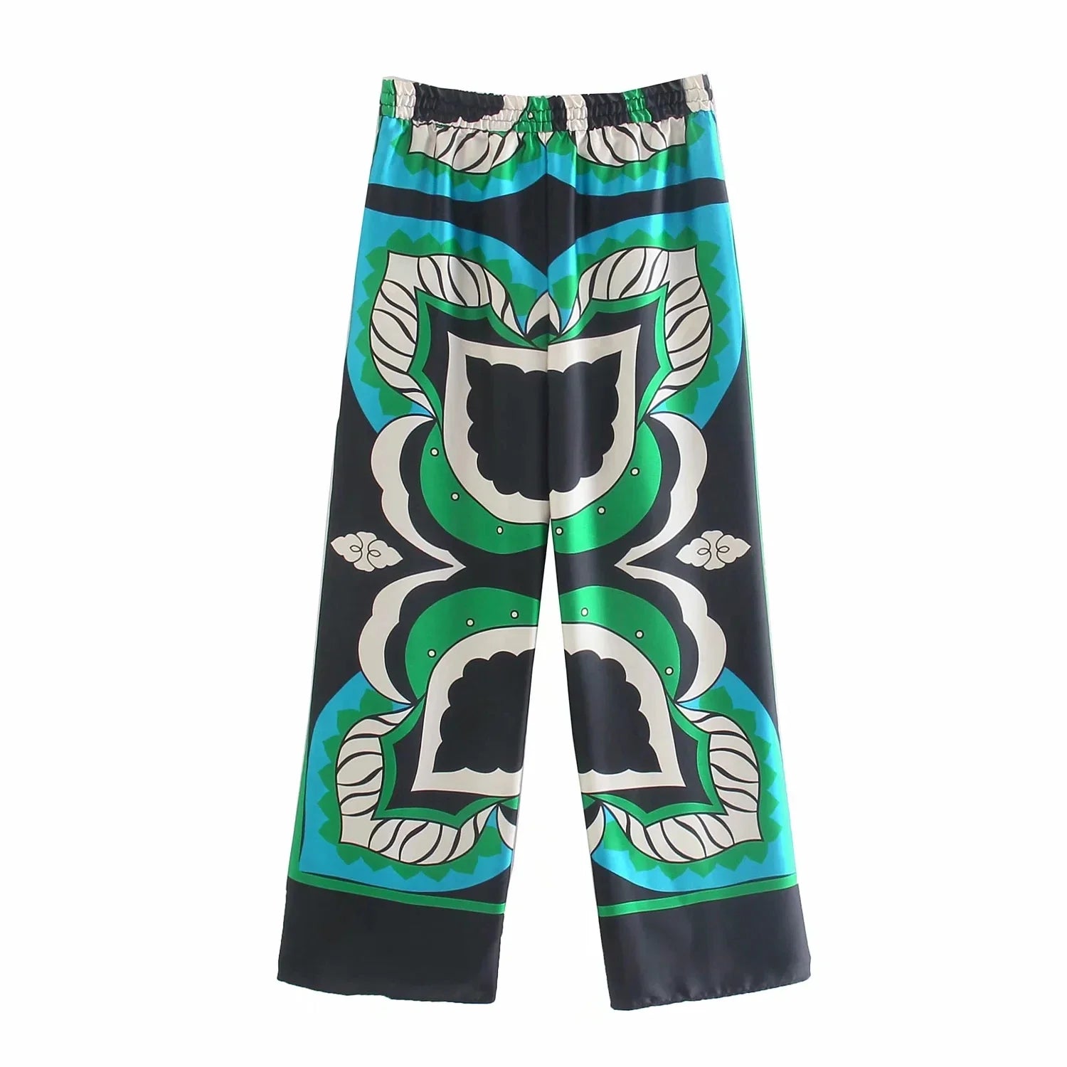 Foridol Oversized Green Print Boho Women Shorts Sets Shirts Shorts Pants Three Pieces Fashion Suits Matching Sets 2025 Summer