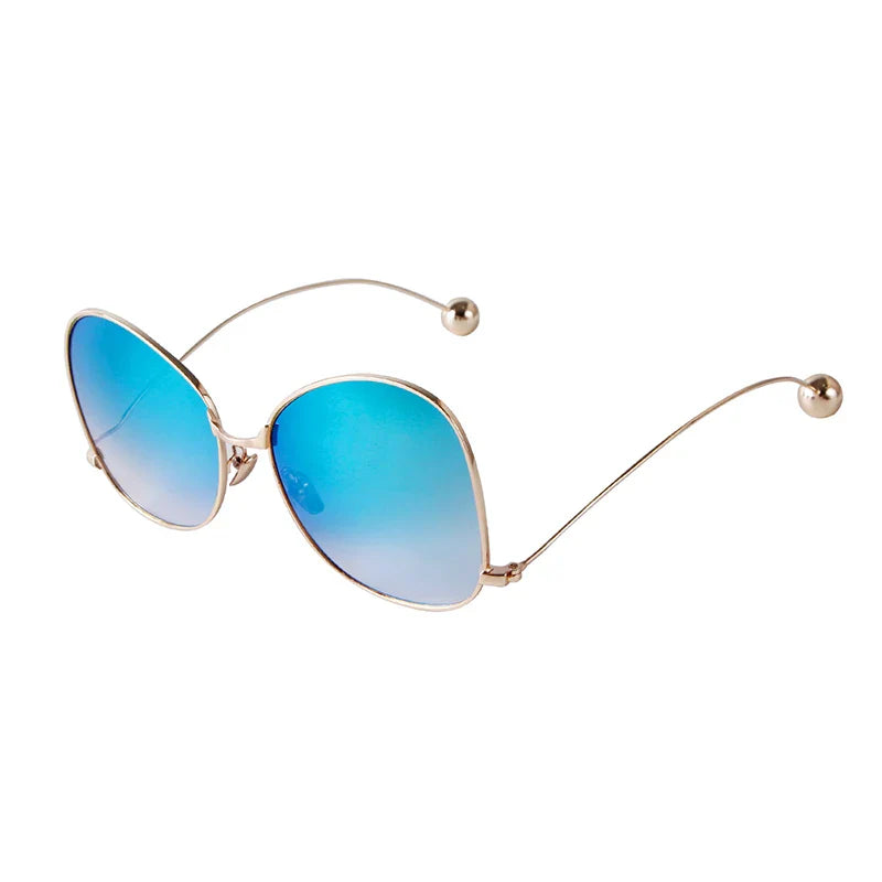 Radiant Gold Oversized Sunglasses