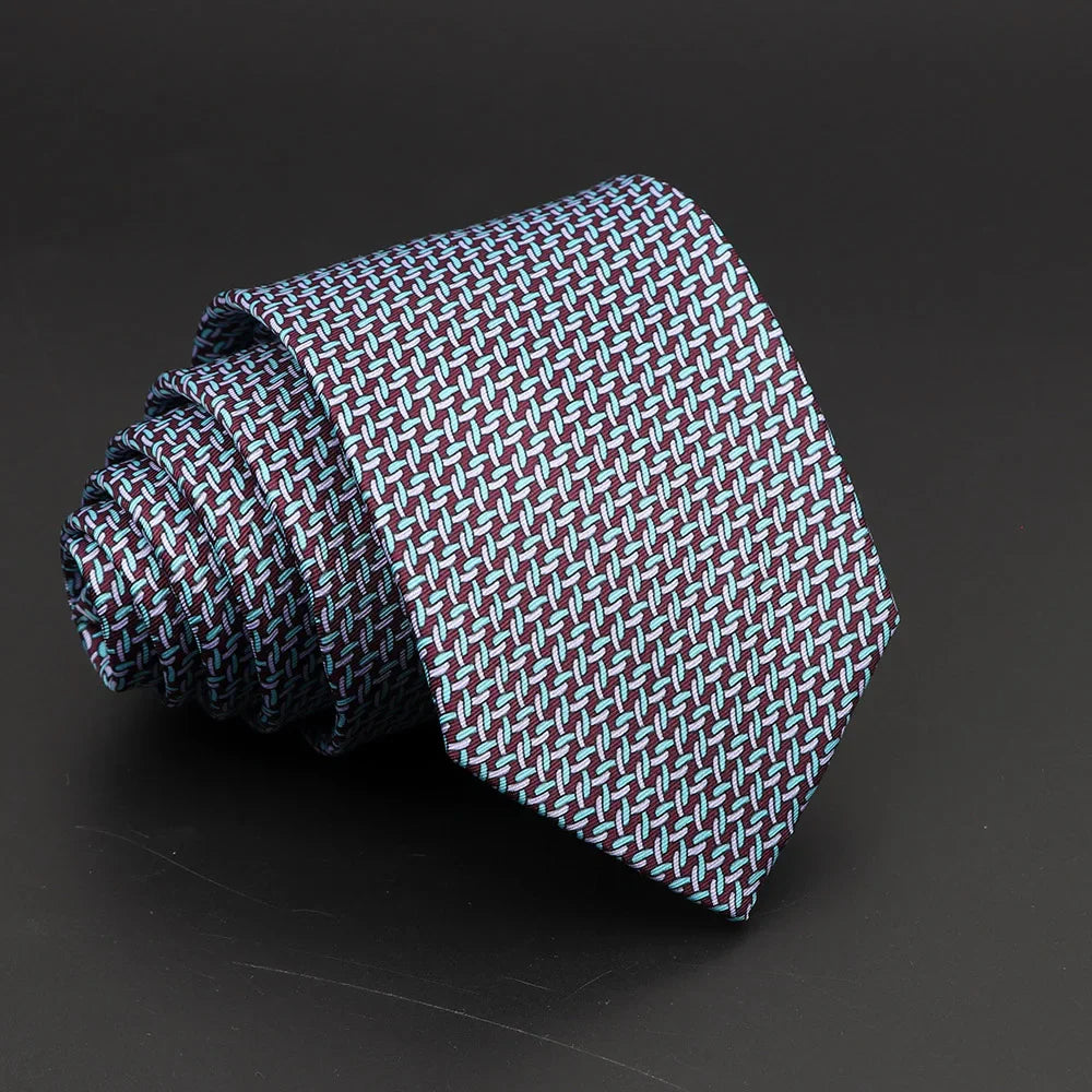 Novelty Men's Formal Ties 7cm Soft Silk Necktie