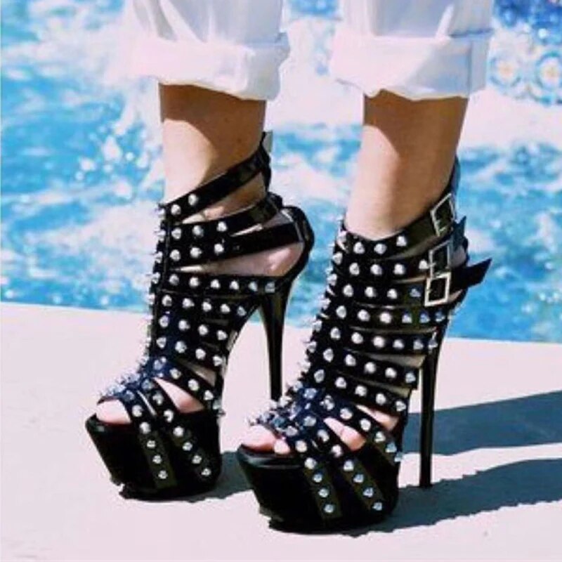 2023 New Summer Platform High Heels Sandals Women Sexy Peep Toe Pumps