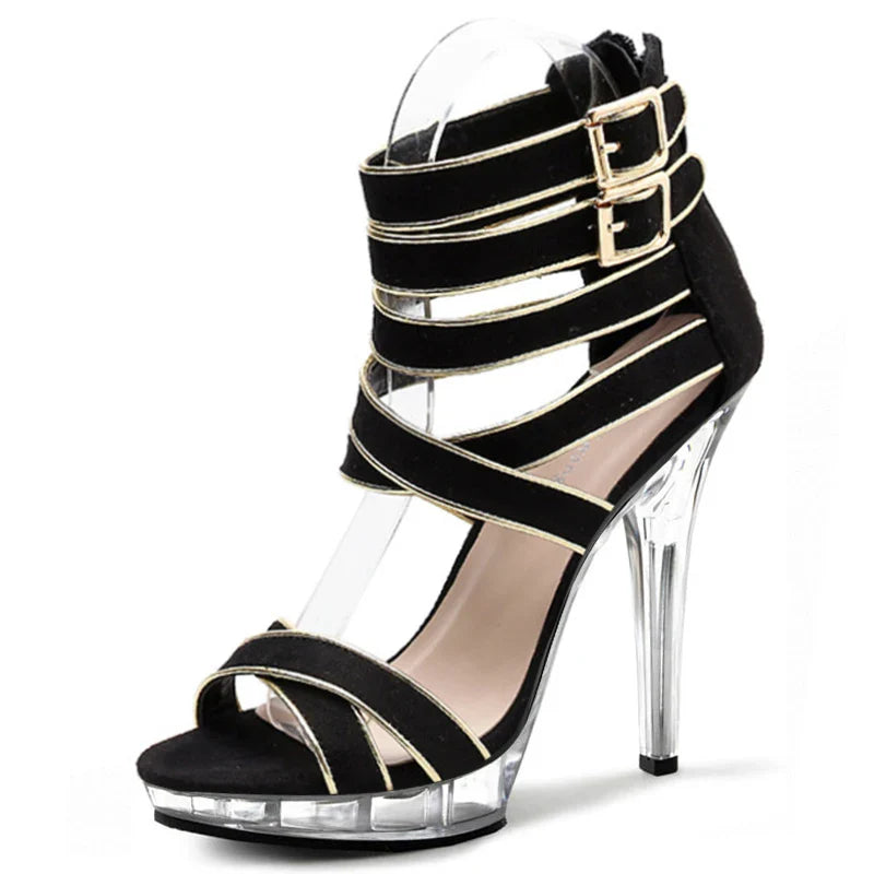 13cm Elegant Women Gothic Crossbody Shoes