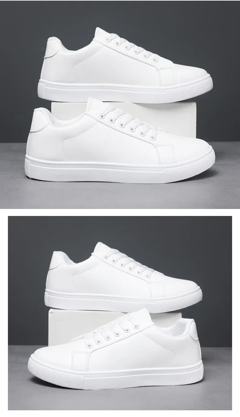 Men's Summer Korean Style Fashion Board Shoes Trendy All-match Casual Large Size Soft PU Mesh Solid Color PVC