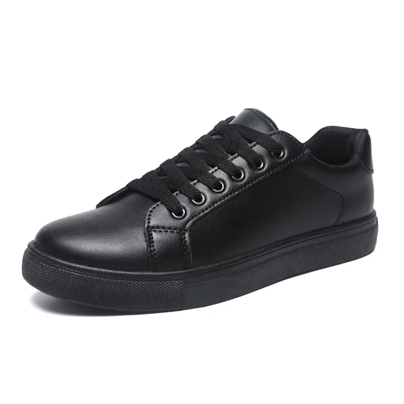 Men's Summer Korean Style Fashion Board Shoes Trendy All-match Casual Large Size Soft PU Mesh Solid Color PVC