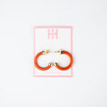 Burnt Orange Mini Hoop Earrings