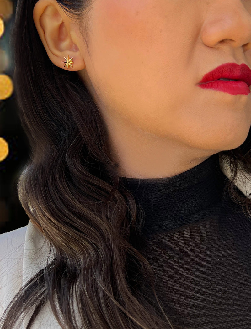 SPARKLE Star Earrings | Sterling Silver
