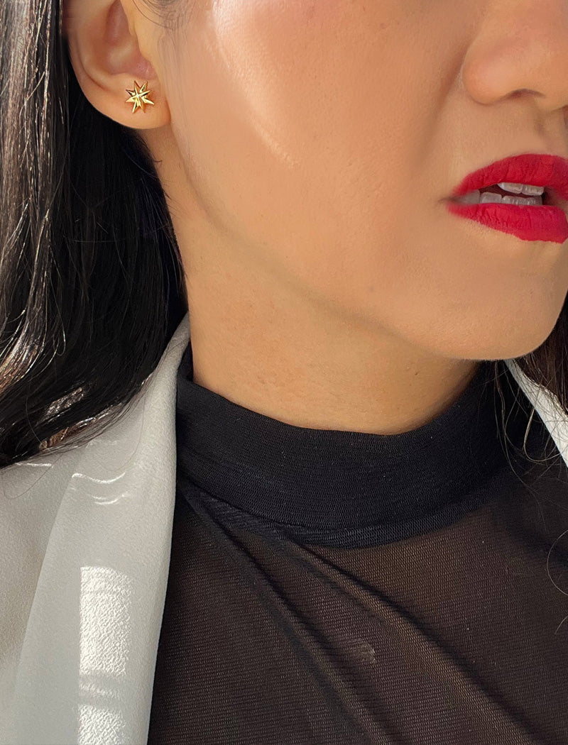 SPARKLE Star Earrings | Sterling Silver
