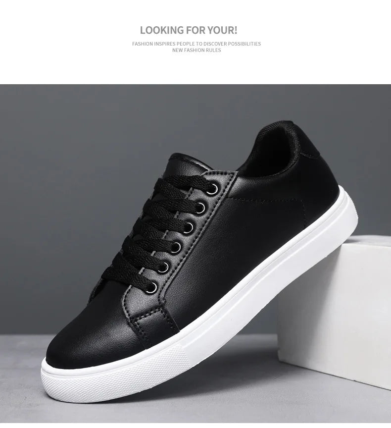 Men's Summer Korean Style Fashion Board Shoes Trendy All-match Casual Large Size Soft PU Mesh Solid Color PVC