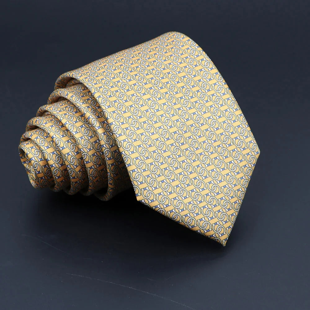 Novelty Men's Formal Ties 7cm Soft Silk Necktie