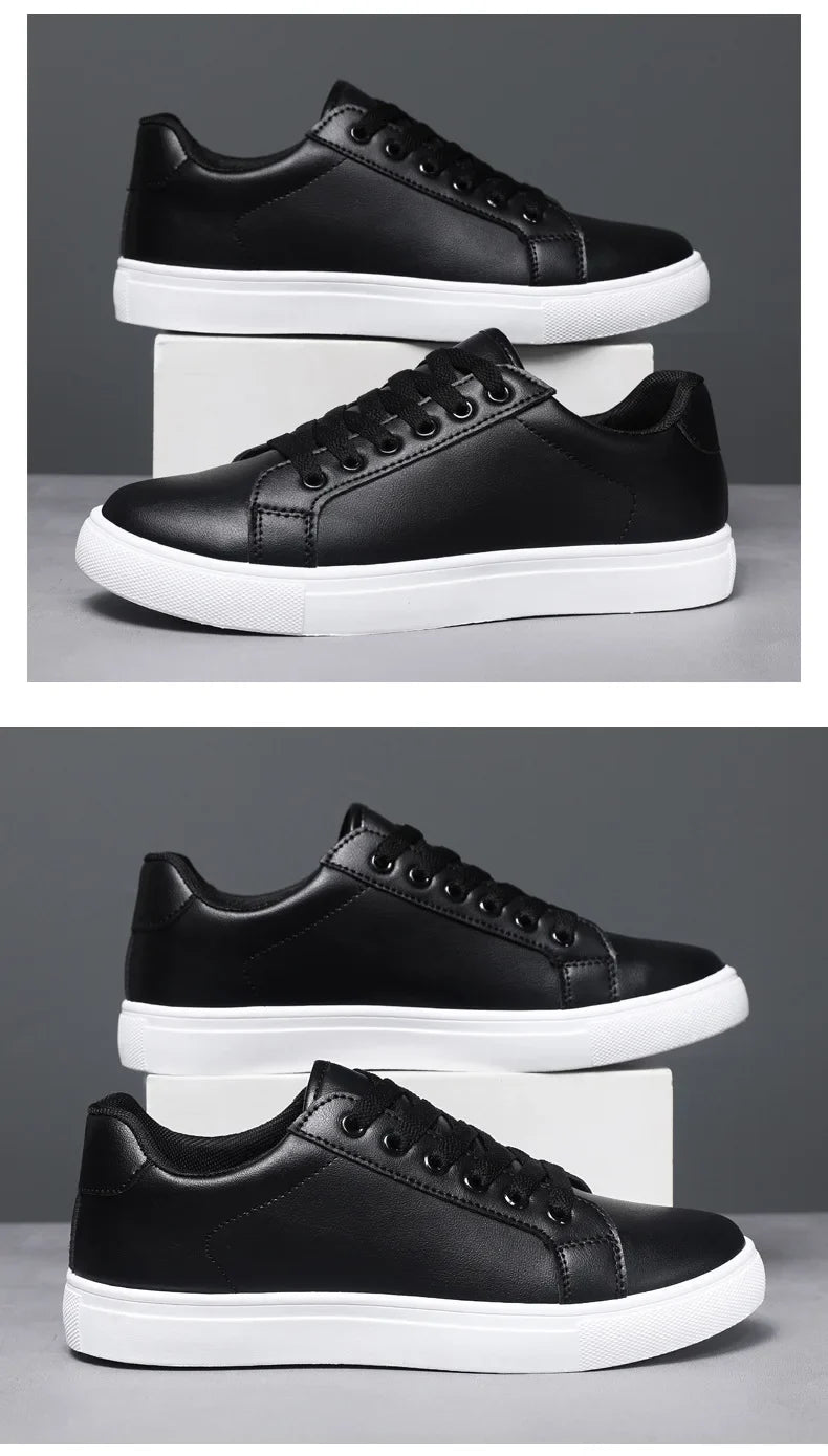 Men's Summer Korean Style Fashion Board Shoes Trendy All-match Casual Large Size Soft PU Mesh Solid Color PVC