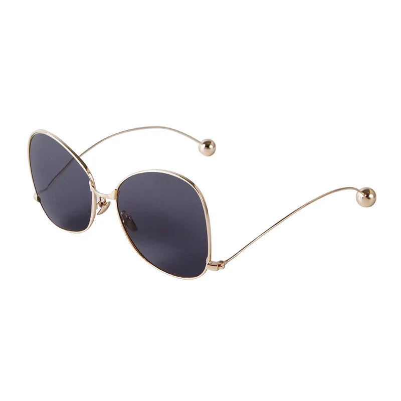 Radiant Gold Oversized Sunglasses