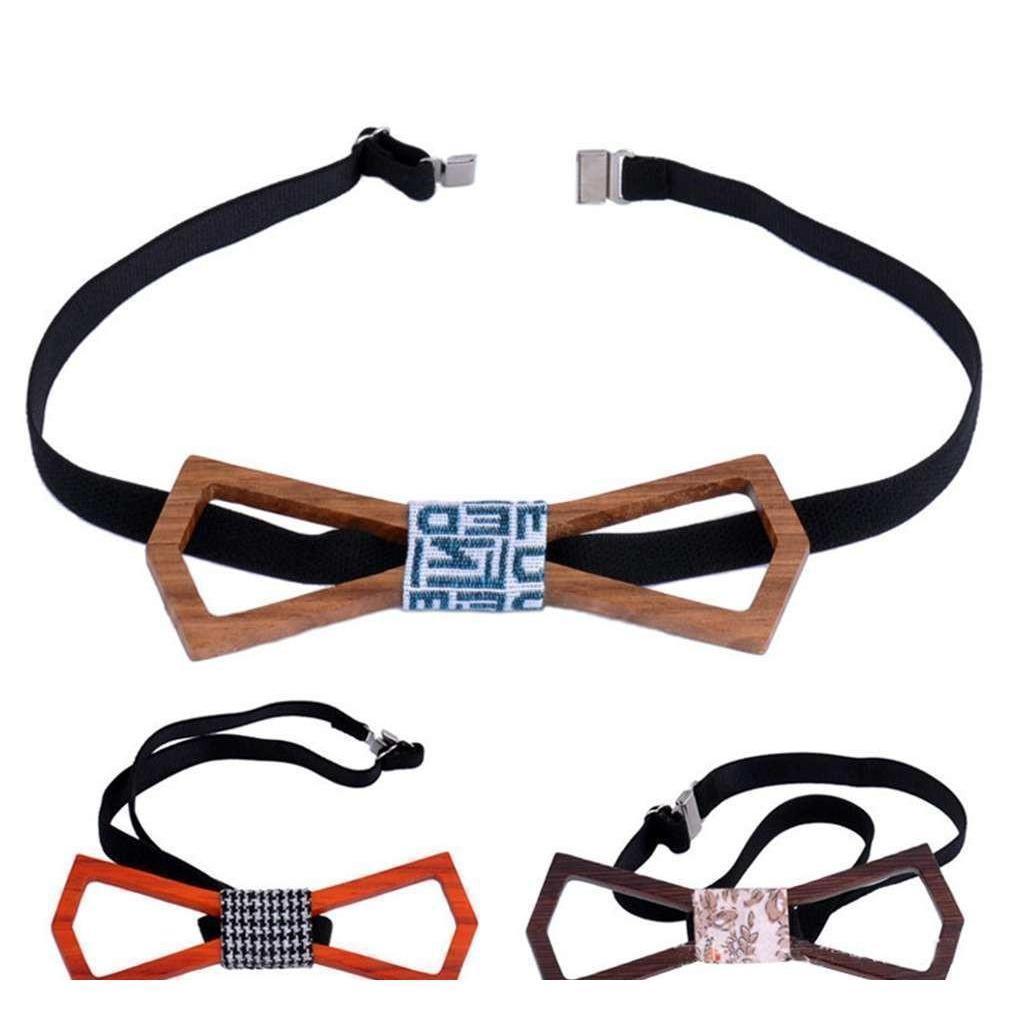Hollow Collection Wooden Bow Ties - 3 Colors & Styles