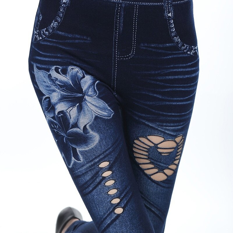 Hot Sexy Women Jean Skinny Jeggings Pants high waist leggings female