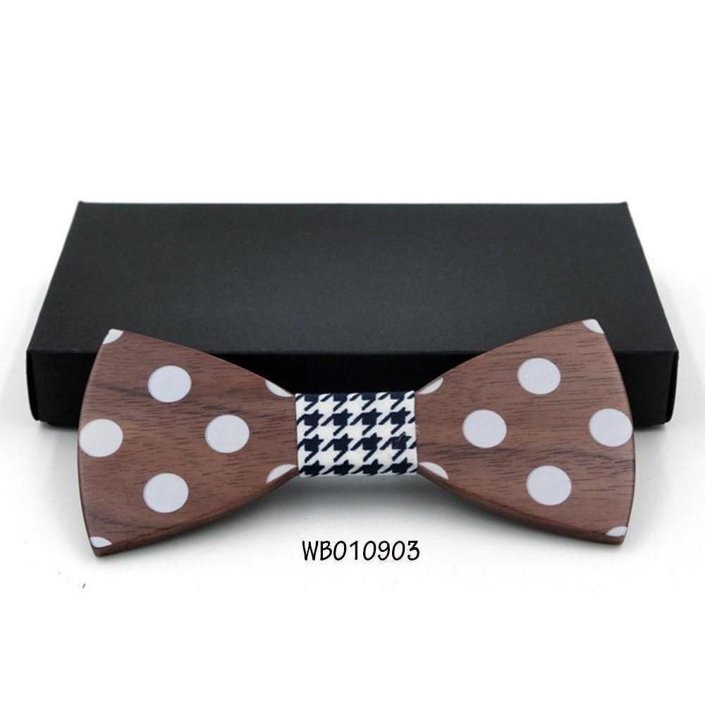 Husky Collection Wooden Bow Ties - 9 Colors & Styles