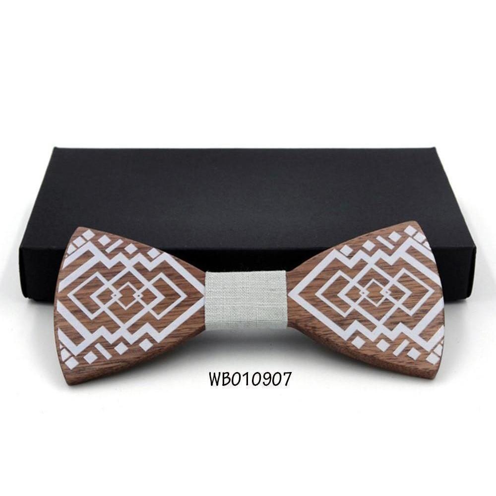 Husky Collection Wooden Bow Ties - 9 Colors & Styles