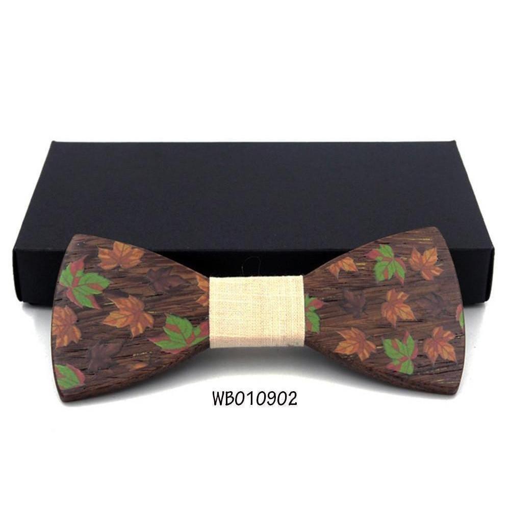 Husky Collection Wooden Bow Ties - 9 Colors & Styles