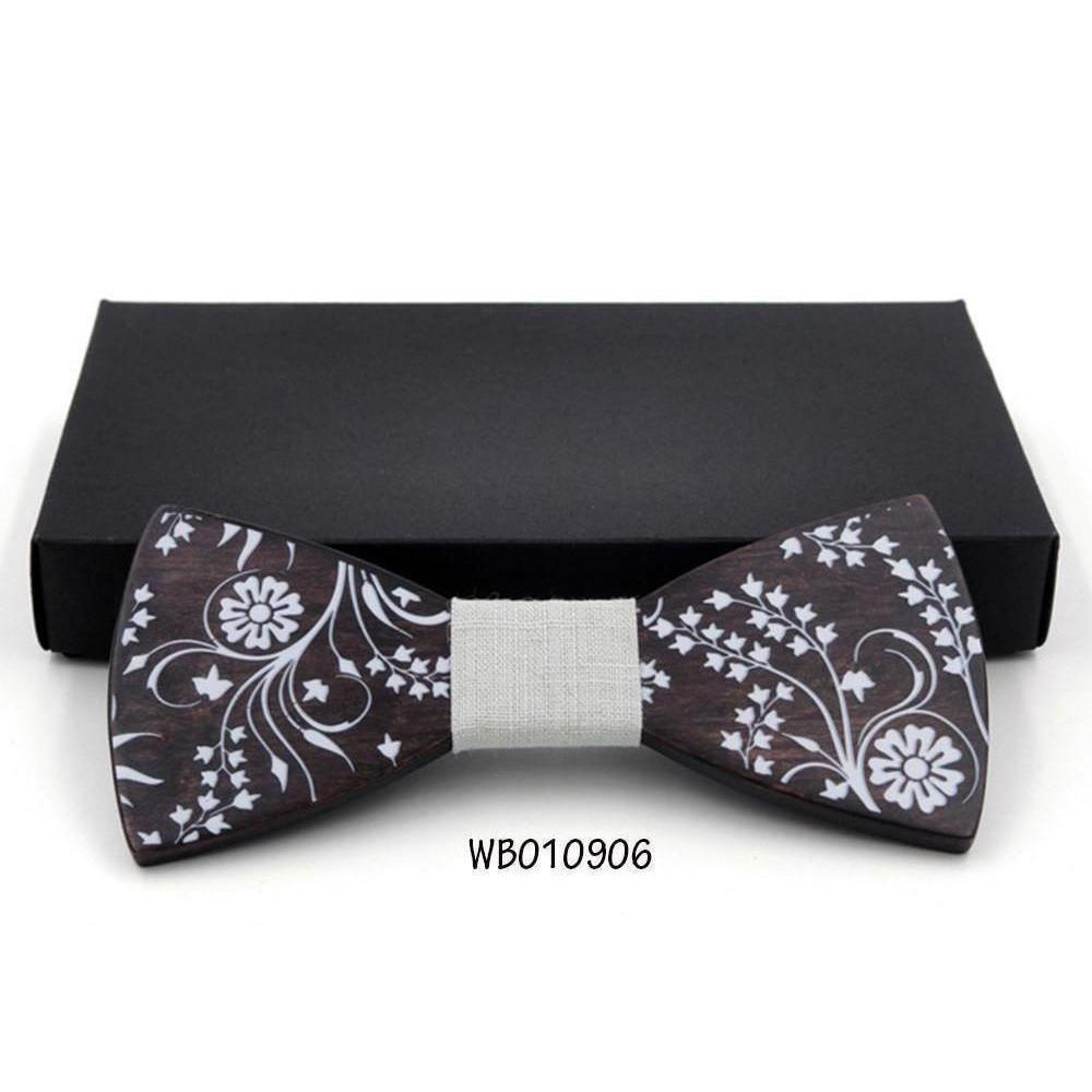 Husky Collection Wooden Bow Ties - 9 Colors & Styles