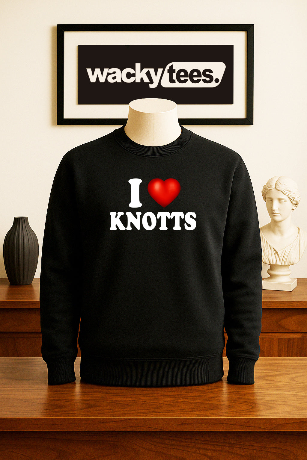 I Love Knotts I Heart Funny Adult Humor Graphic Tee Shirt