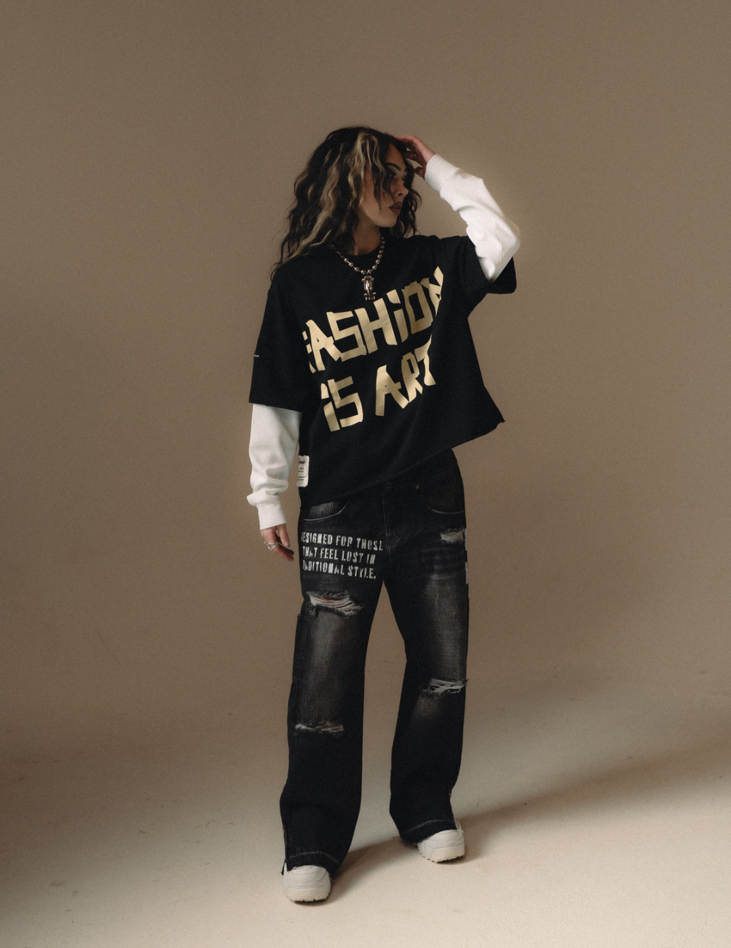 SEEING DOUBLE PANTS - black