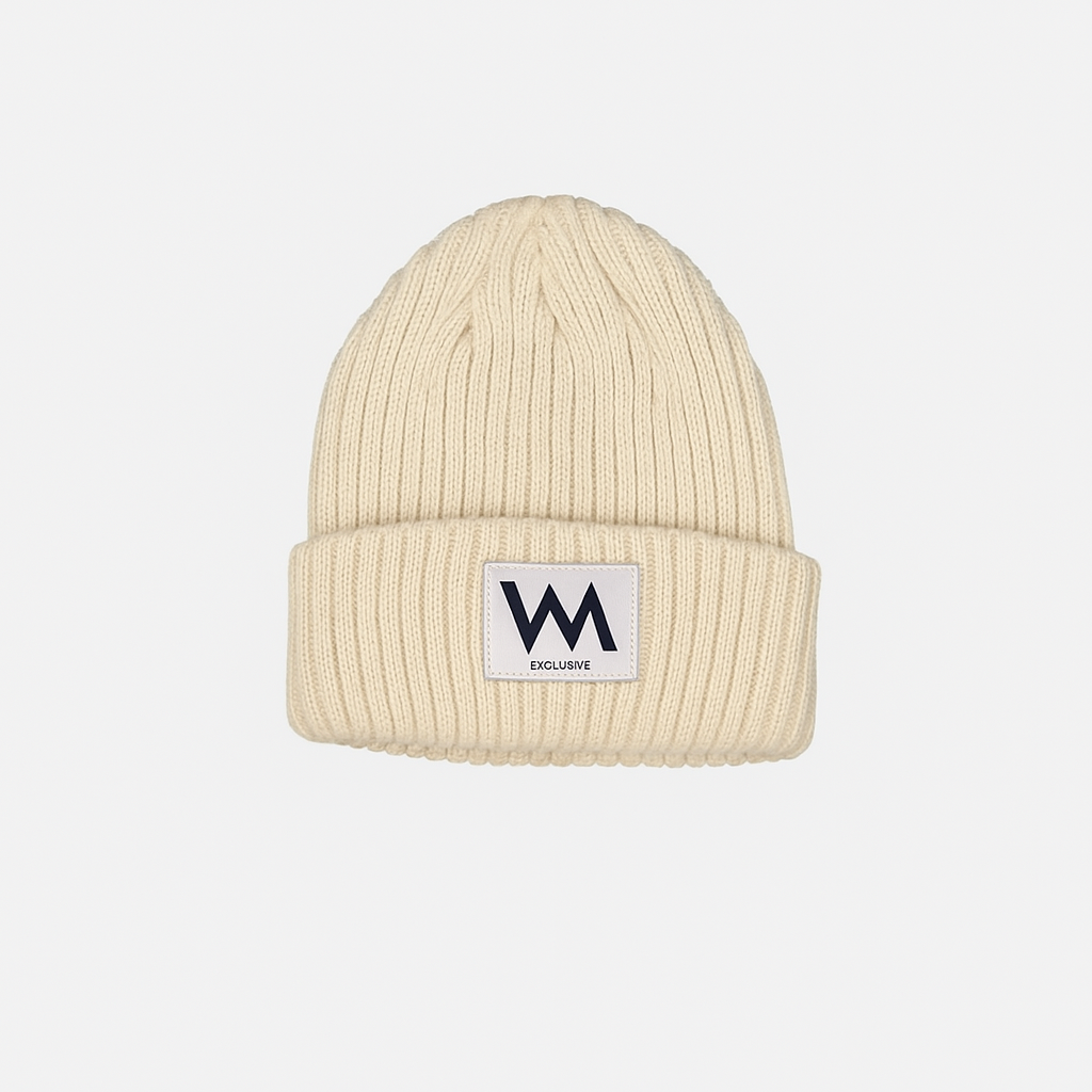 WM Logo Patch Beanie Hat