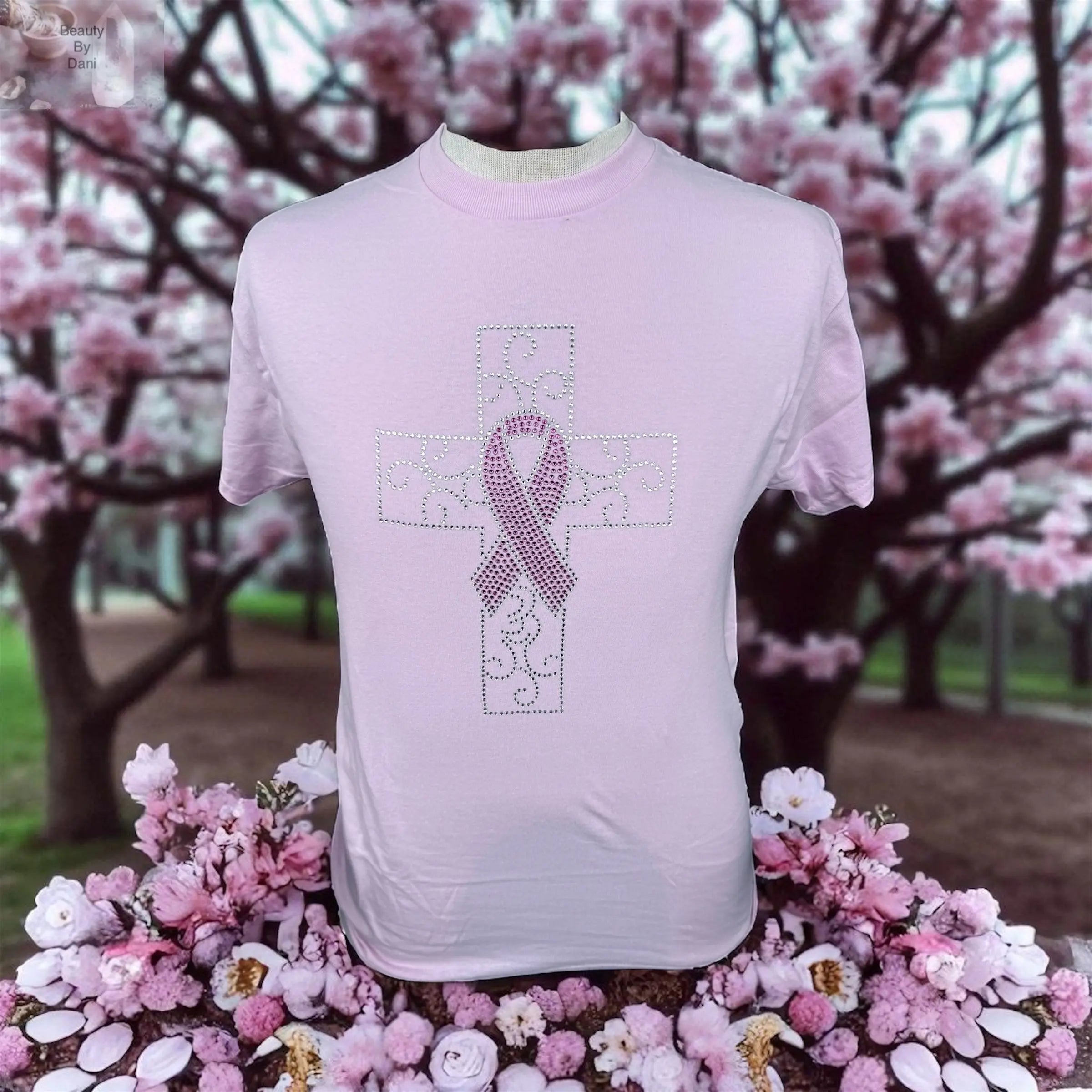 Breast Cancer Awareness Rhinestone T-Shirt