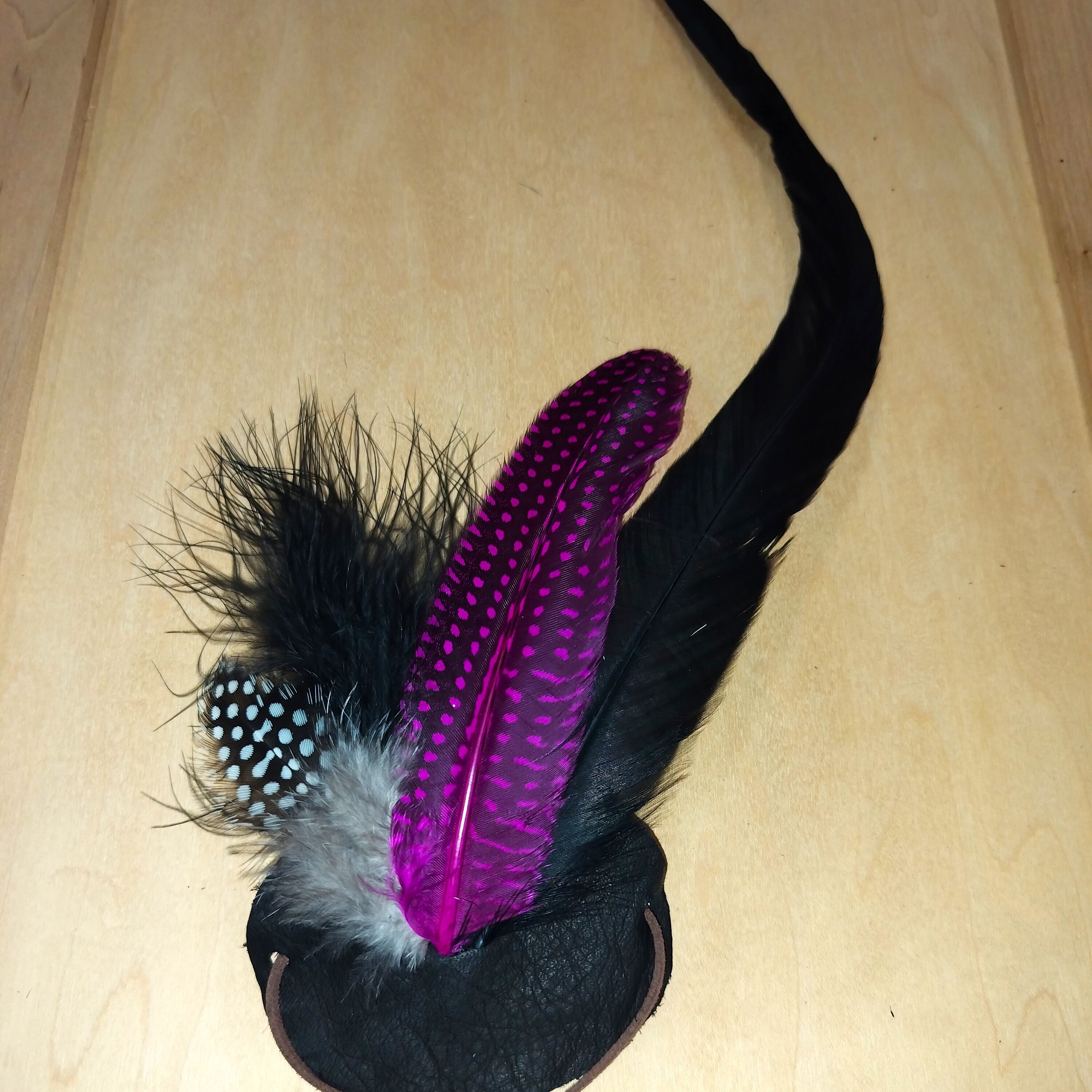 **Boho Western Hat w/ Choice of Feather Hat Band-Brown 982d