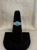 Handcrafted Kingman Turquoise and Silver Ring