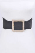 Square Bling Black Belt