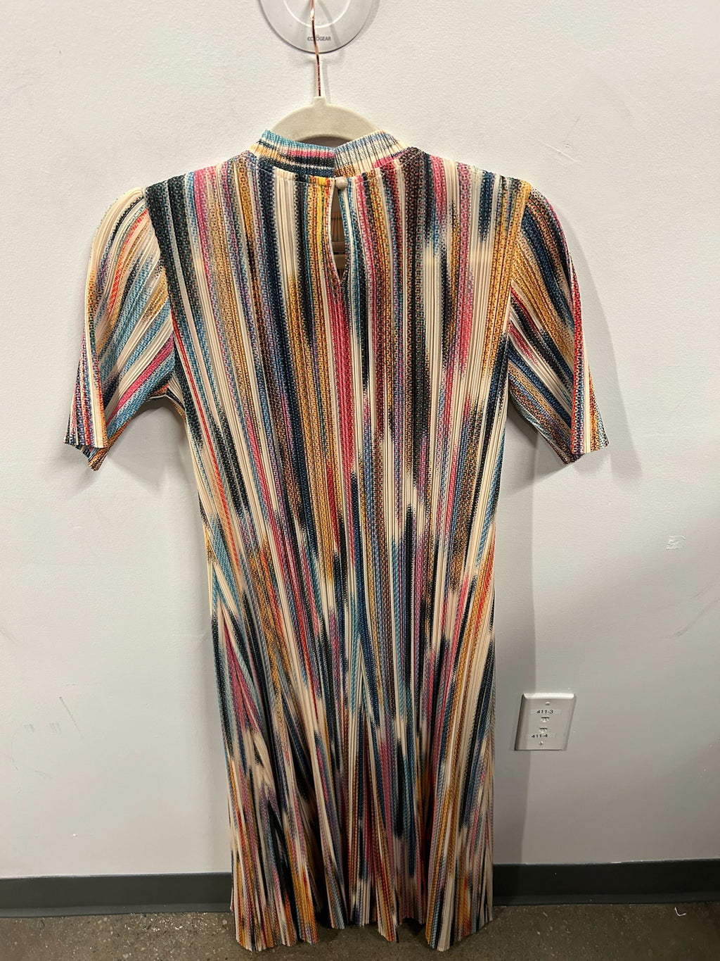 Prism Stripe Ribbed-Knit Dress