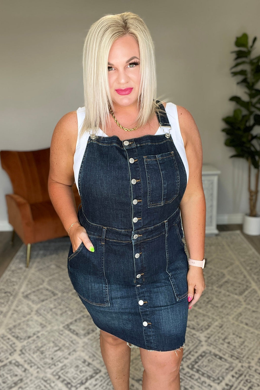 Judy Blue Nia Denim Overall Dress