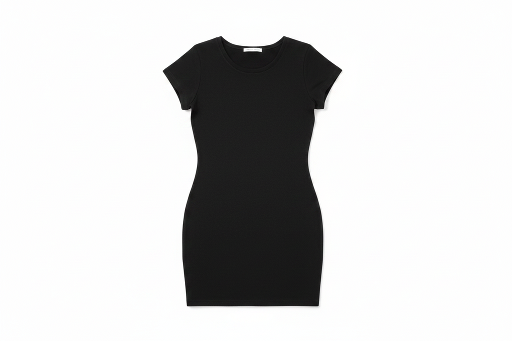 Charcoal Mini Bodycon T-Shirt Dress