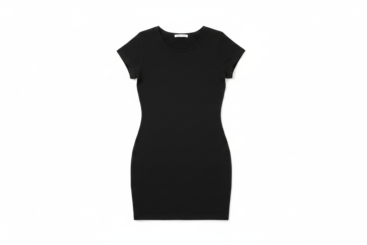 Charcoal Mini Bodycon T-Shirt Dress
